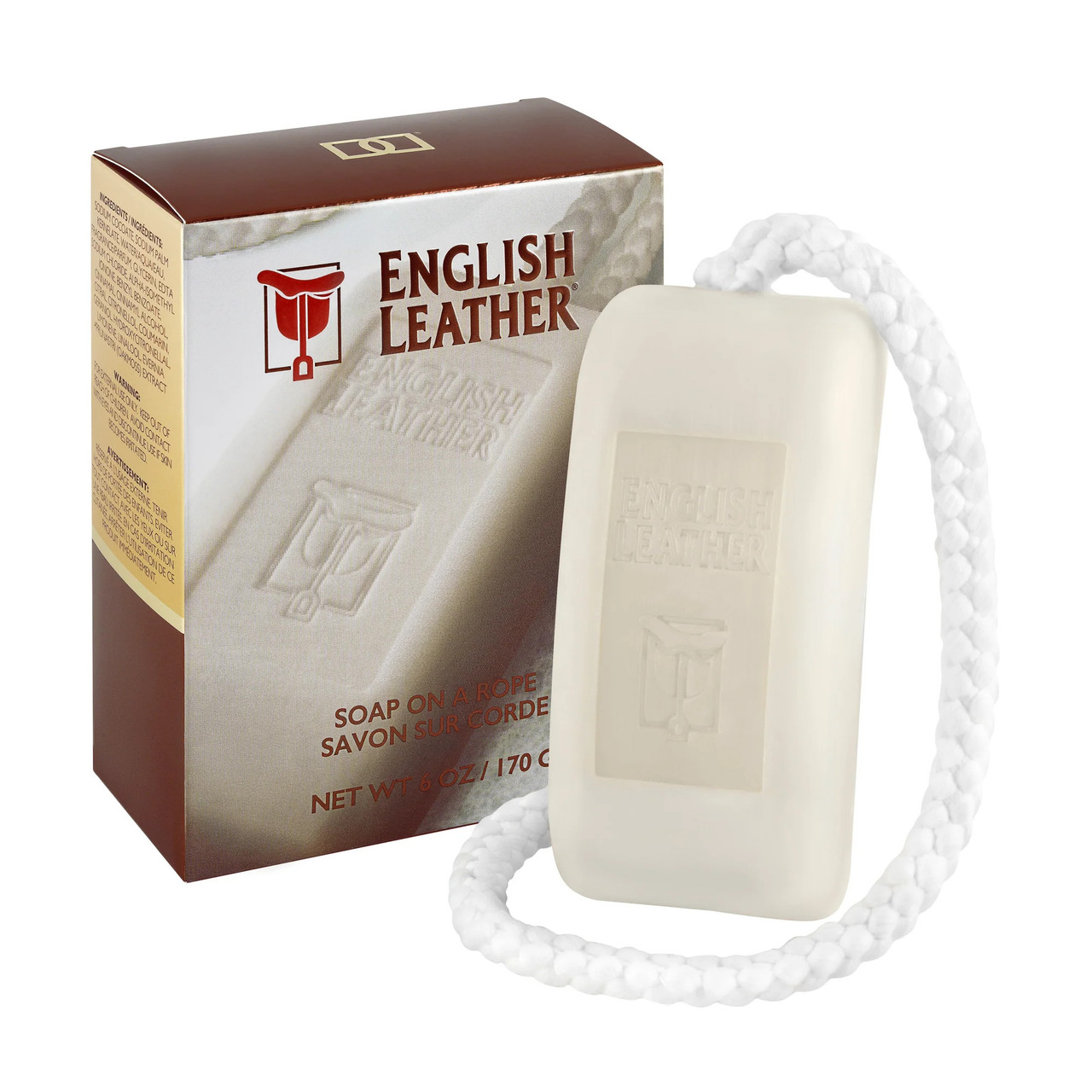 ENGLISH LEATHER 6 OZ PERFUMED SOAP ON A ROPE