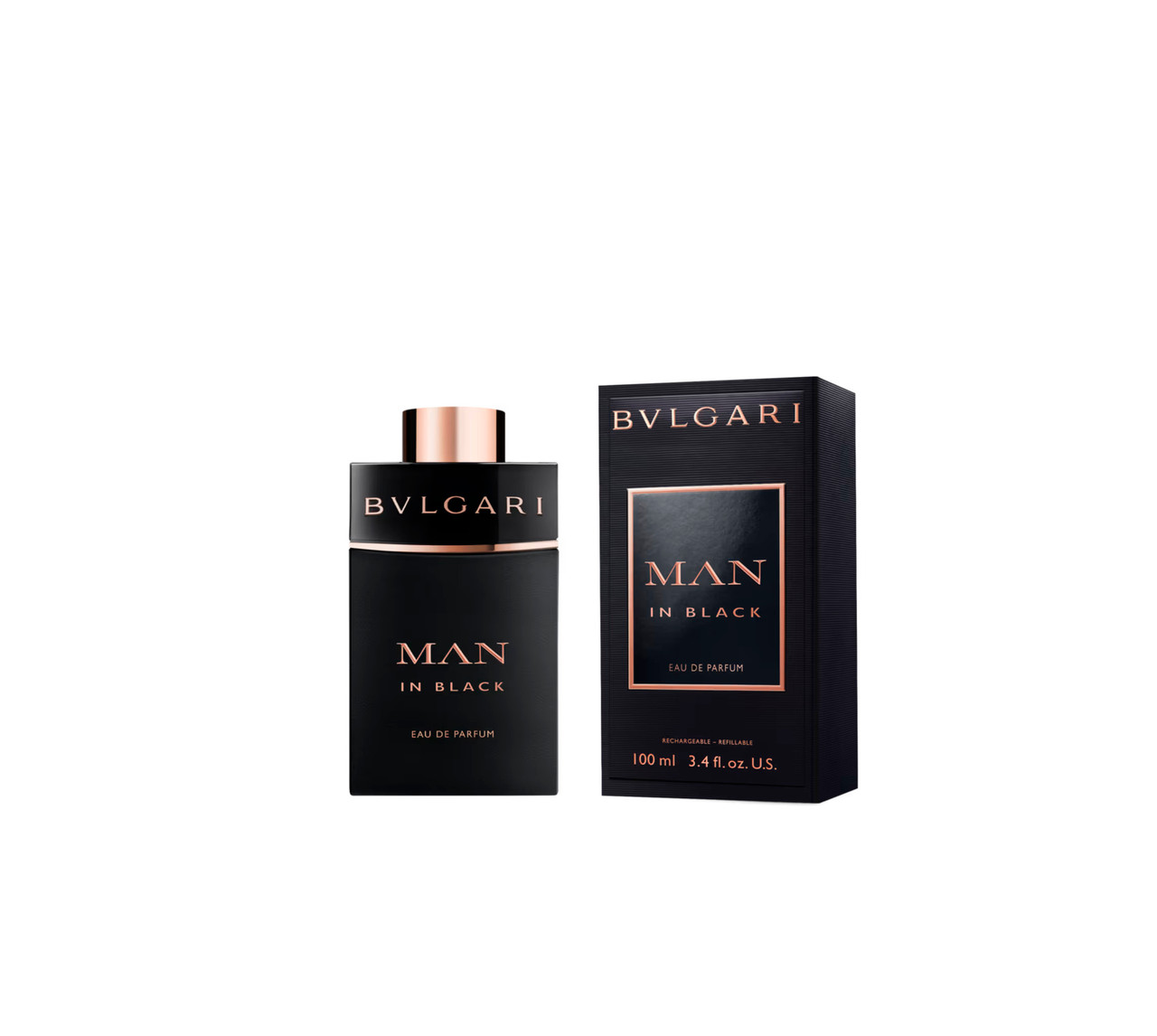BVLGARI MAN IN BLACK 3.4 EAU DE PARFUM SPRAY REFILLABLE