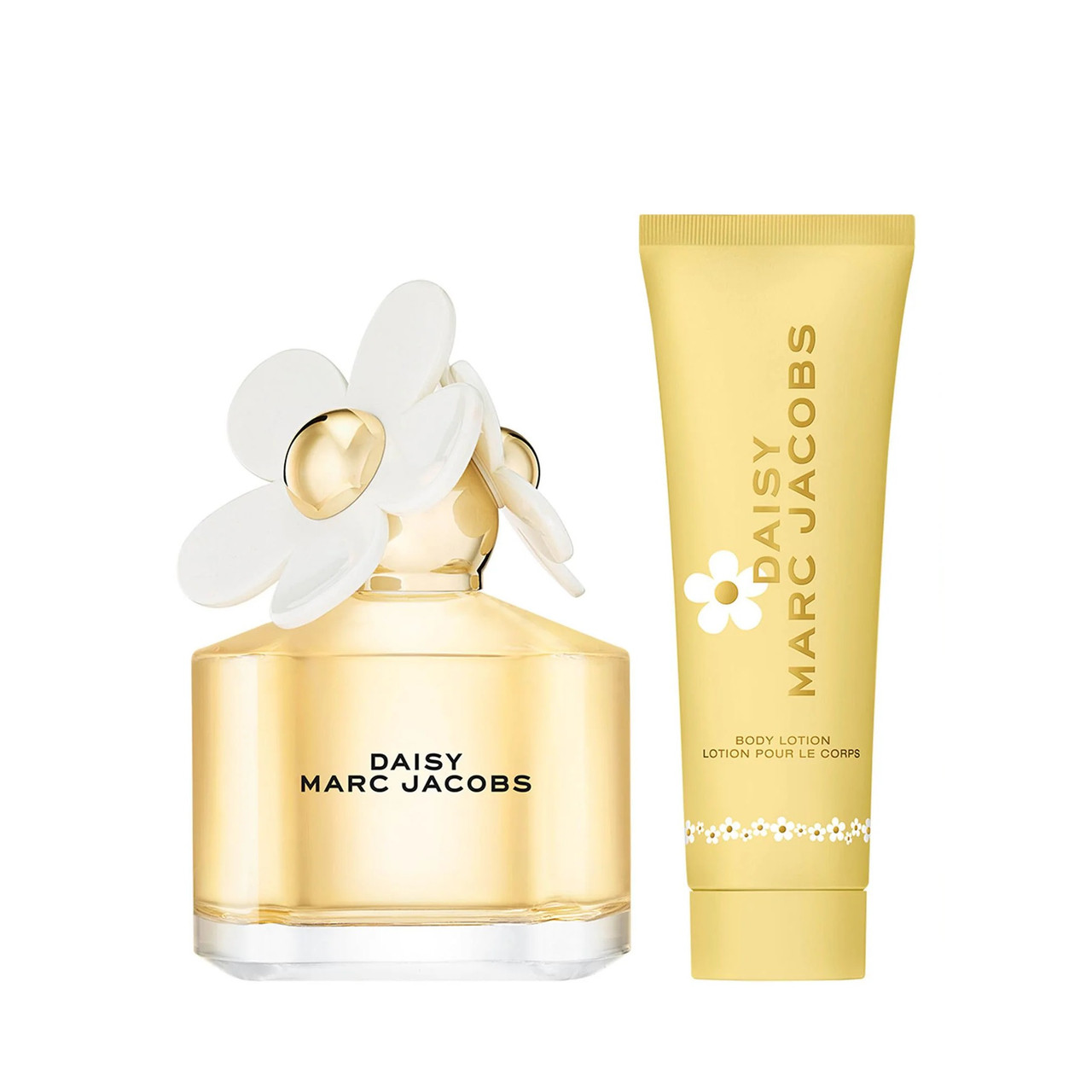 MARC JACOBS DAISY 2 PCS SET FOR WOMEN: 3.3 EAU DE TOILETTE SPRAY + 2.5 BODY LOTION.