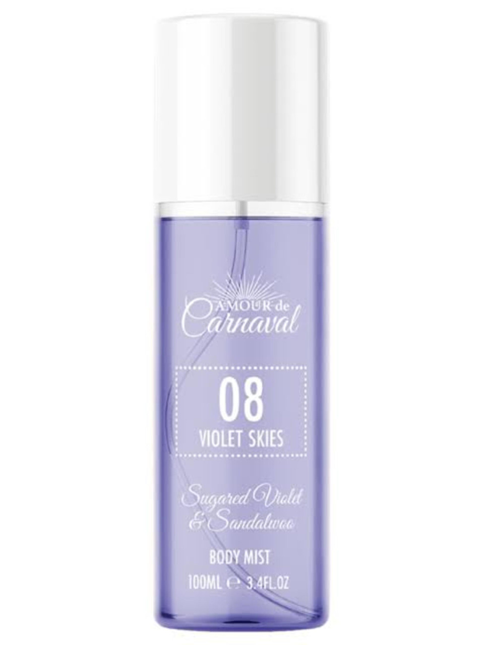 AMOUR DE CARNAVAL 08 VIOLET SKIES 3.4 BODY MIST FOR WOMEN