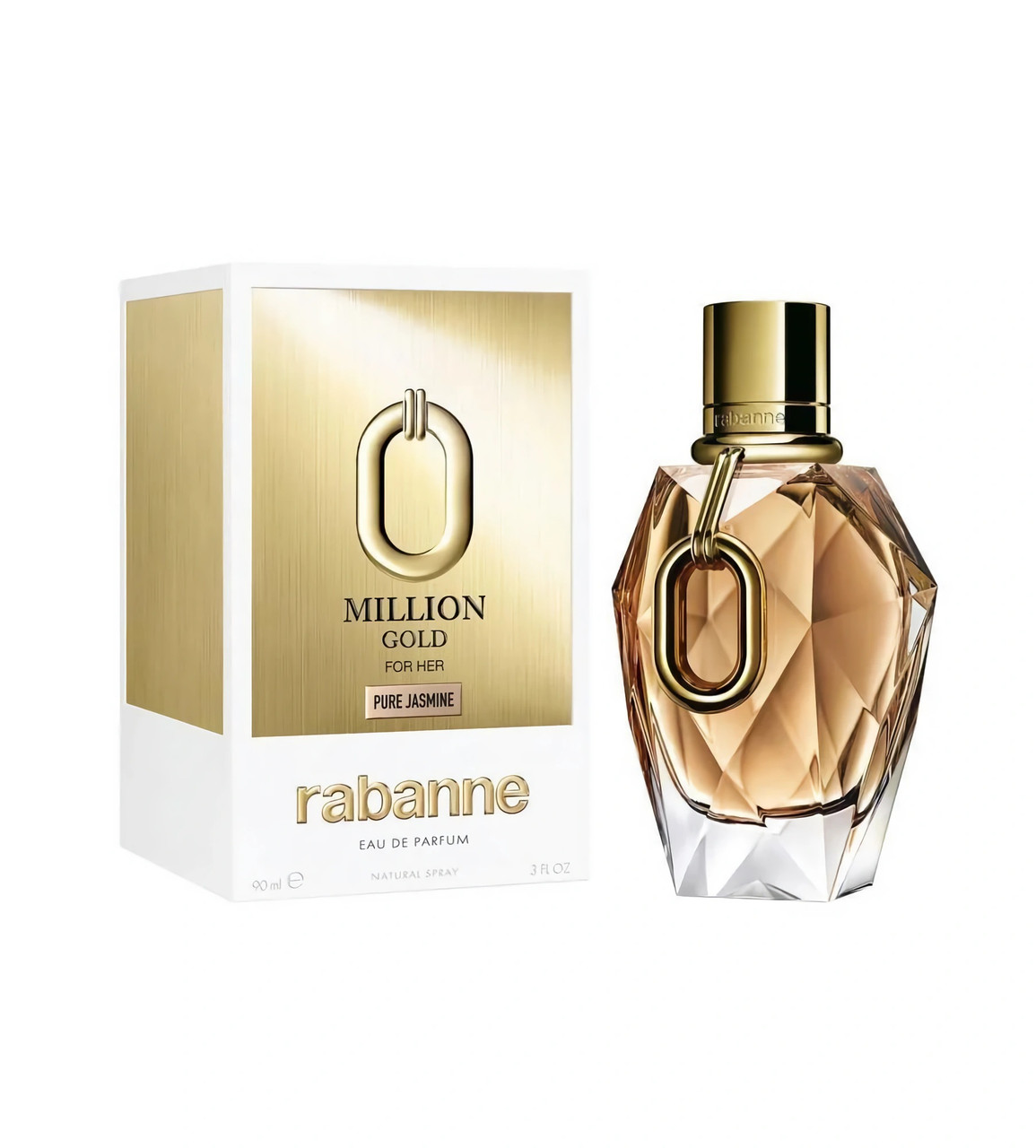 PACO RABANNE MILLION GOLD FOR HER PURE JASMINE 3 OZ EAU DE PARFUM SPRAY