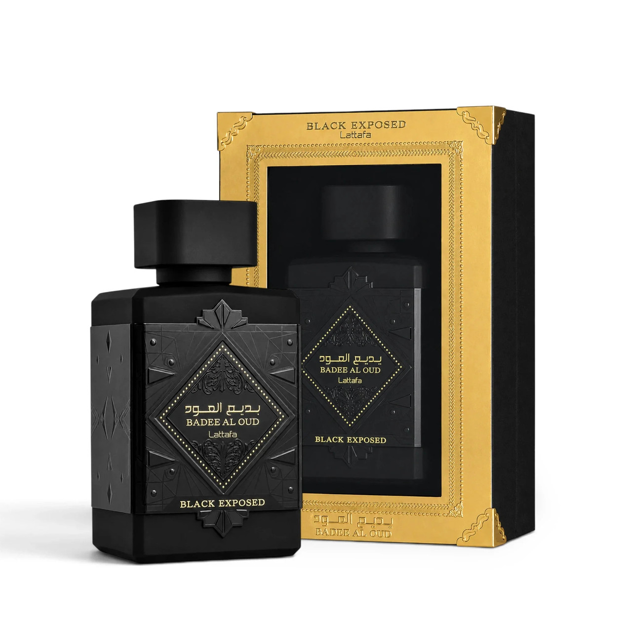 LATTAFA BADE'E AL OUD BLACK EXPOSED 3.4 EAU DE PARFUM SPRAY