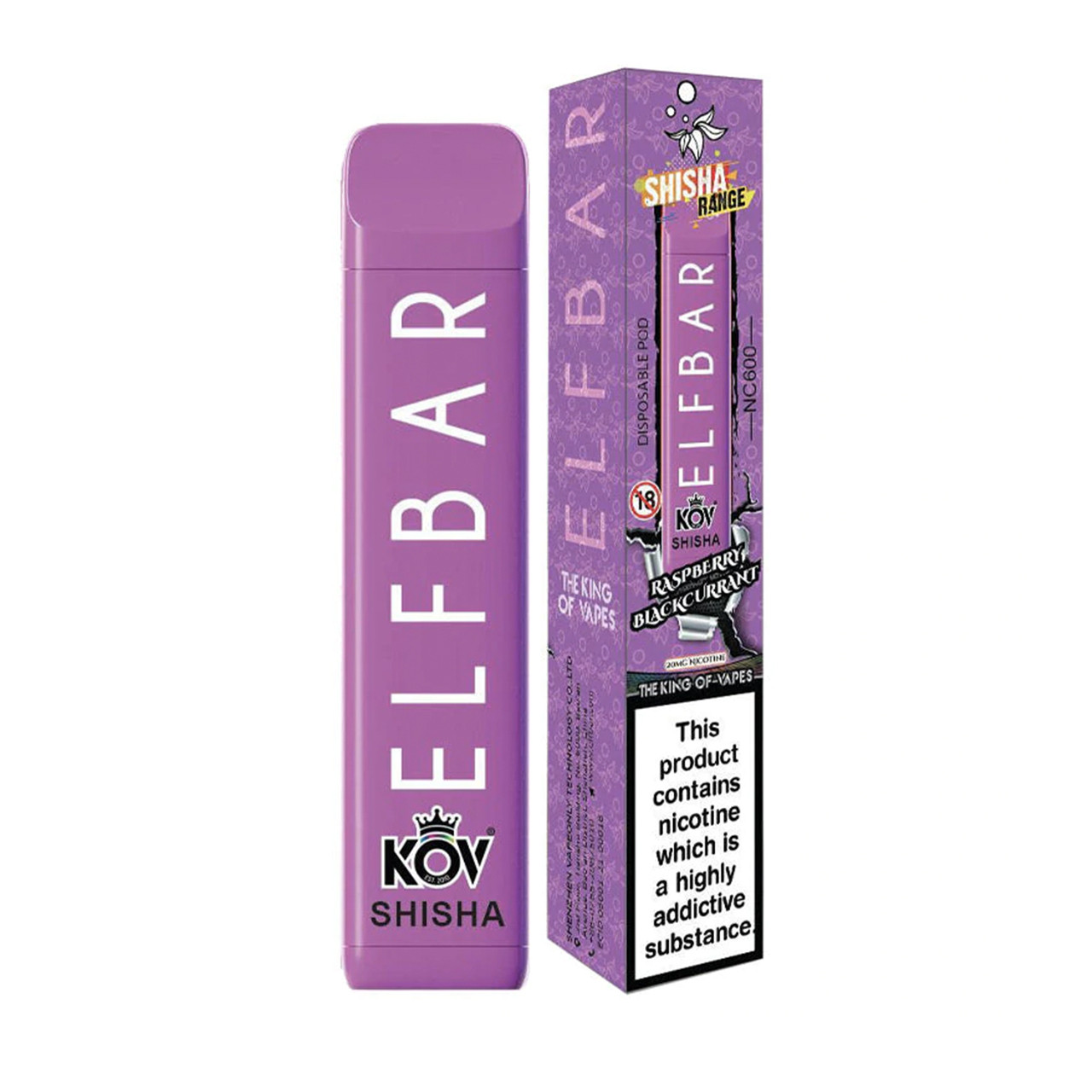 Elf Bar NC600 - Raspberry Blackcurrant Flavour