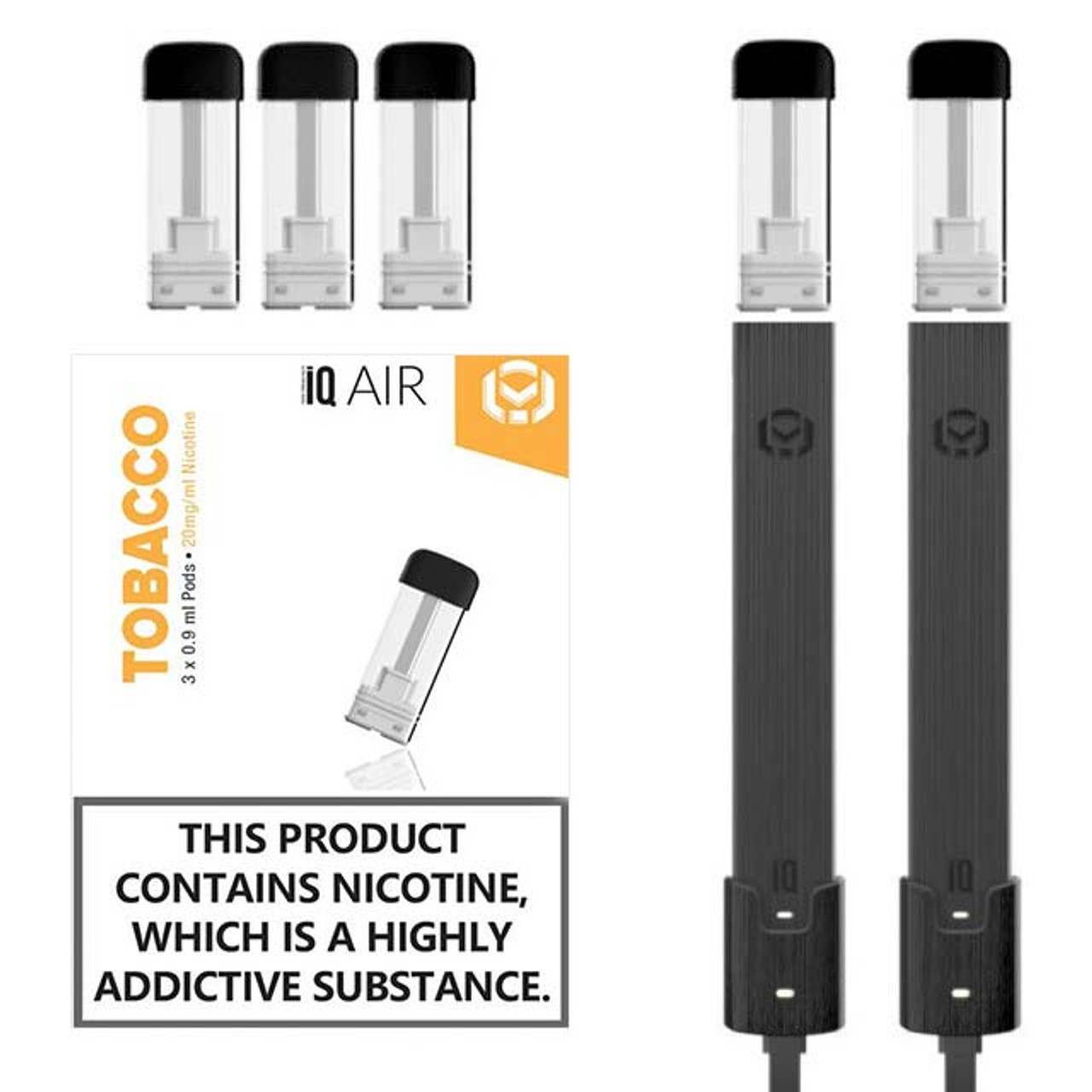 IQ Air Vapes Kit with Nic Salt Pods