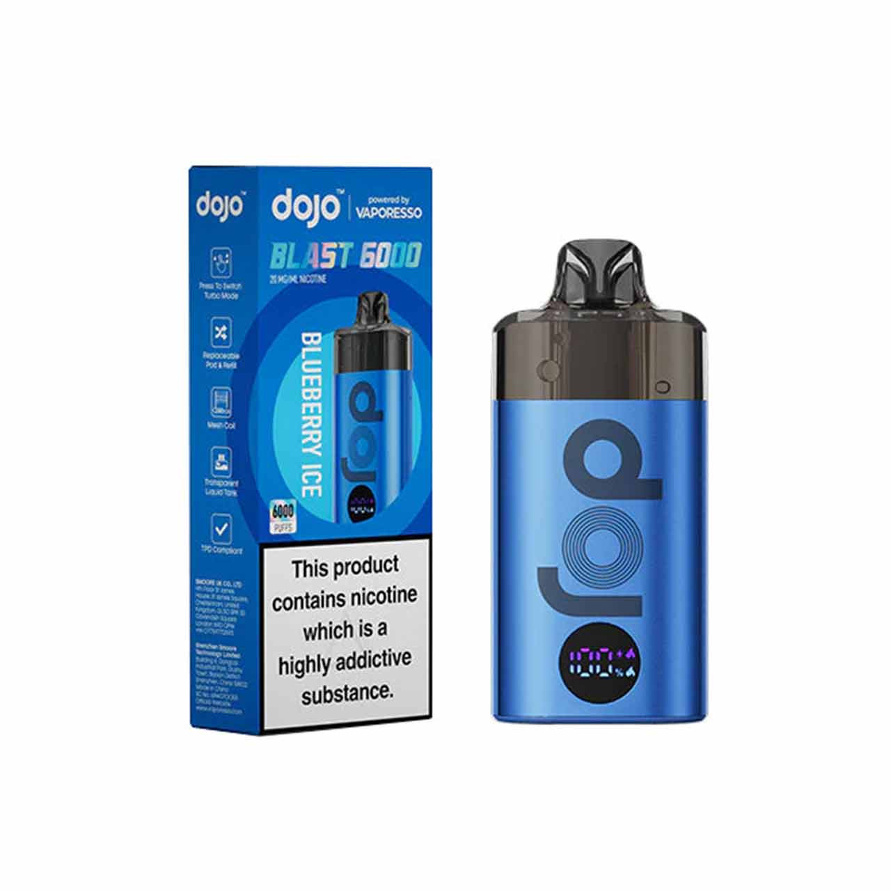Vaporesso Dojo Blast 6000 Pod Kit With 10ml Container