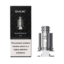 Smok Nord Replacement coil 0.6 Ohm Mesh DTL with coil and 5 Pack packaging on a white background