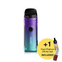 Smok Nord C Cyan Purple With Vsavi Vape Juice Included on a White Background Offer