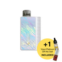 Aspire Gotek Nano White With Vsavi Vape Juice Included on a White Background Offer Aspire Gotek Nano White With Vsavi Vape Juice Included on a White Background Offer