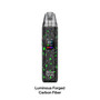 Oxva Xlim Pro 2 DNA Vape Kit Luminous Forged Carbon Fiber on a White Background