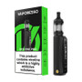 Vaporesso GTX One Pro Black with box on white background