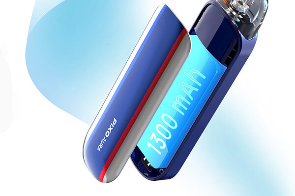 Aspire Pixo Aura 1300mAh battery displayed