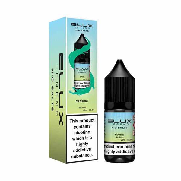 Elux Legend Nic Salt Menthol on a white background