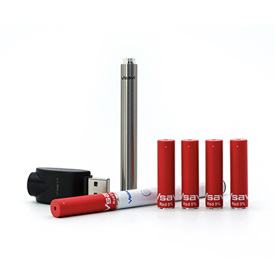 Vaping Kit Including Cartridges, Charger and Battery Powered Device