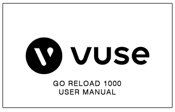 Vuse Go Reload 1000 User Manual
