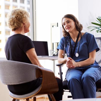 Medical Professional Consulting Patient
