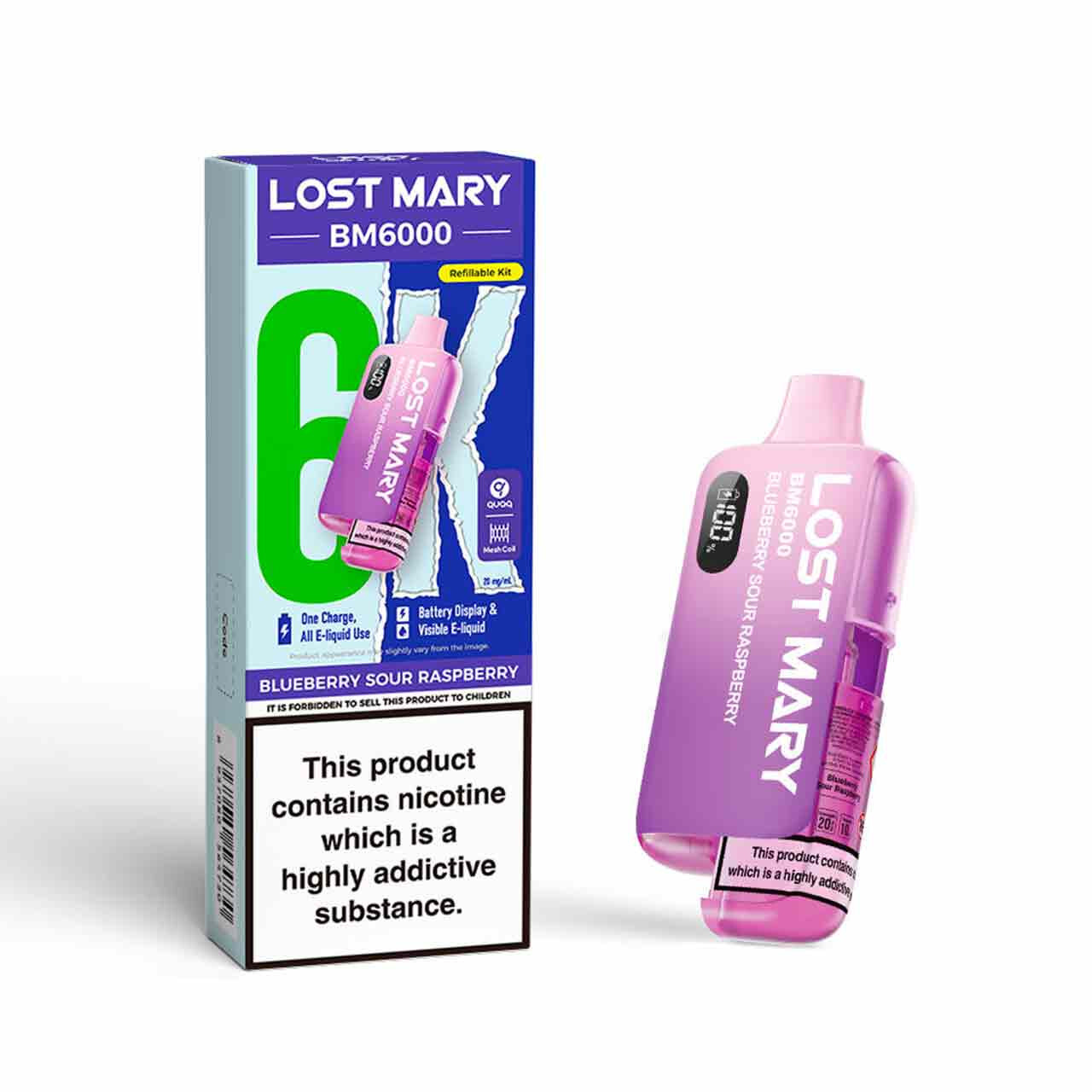 Lost Mary BM6000 – Blueberry Sour Raspberry