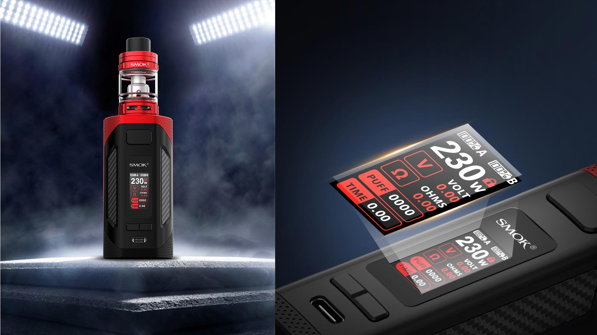 Smok Rigel features Smok Rigel features