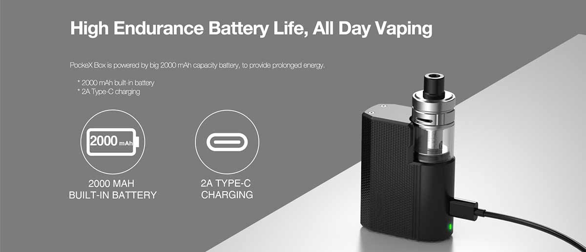 aspire pockex box 2000mah battery