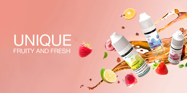 Hayati Pro Max Collection of Fruit Flavours and Fruits on a Creative Pink Background as a Banner Image