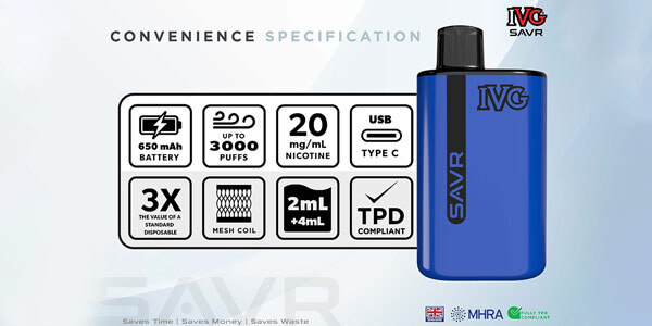 IVG SAVR Key Specifications