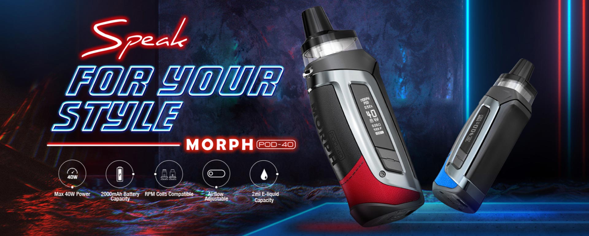 smok morph pod-40 kit smok morph pod-40 kit