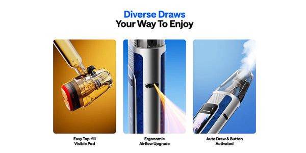 Oxva Xlim Pro 3 key features higlighted in a content banner Oxva Xlim Pro 3 key features