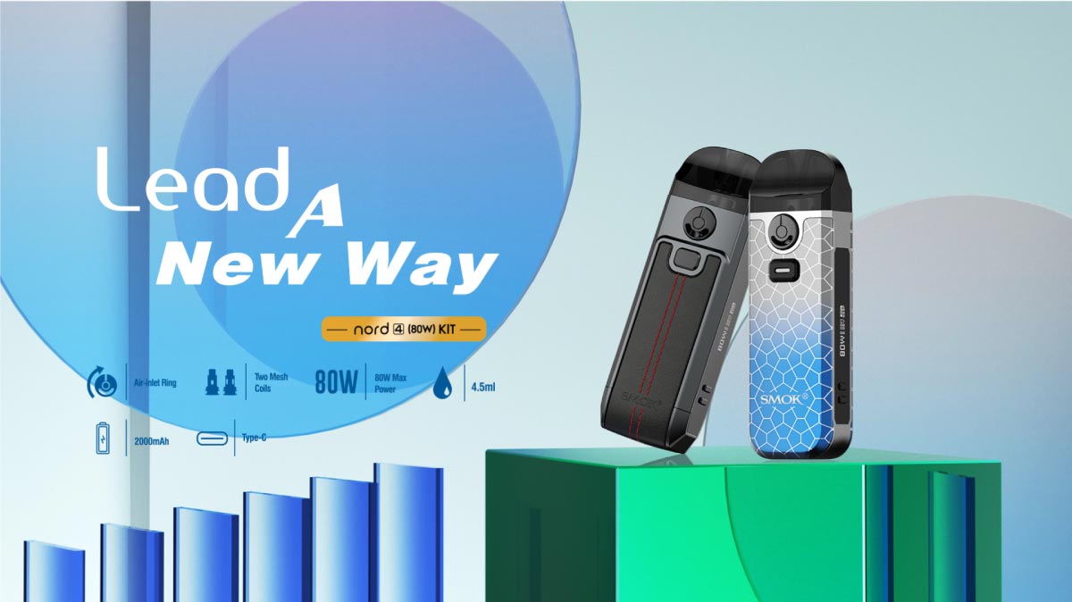 The new Smok Nord 4 The new Smok Nord 4 pod kit