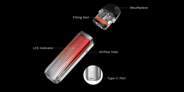 vaporesso luxe qs pod kit components