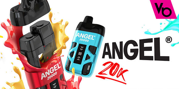 two vapes bars angel kits two vapes bars angel kits blue and red on a white background