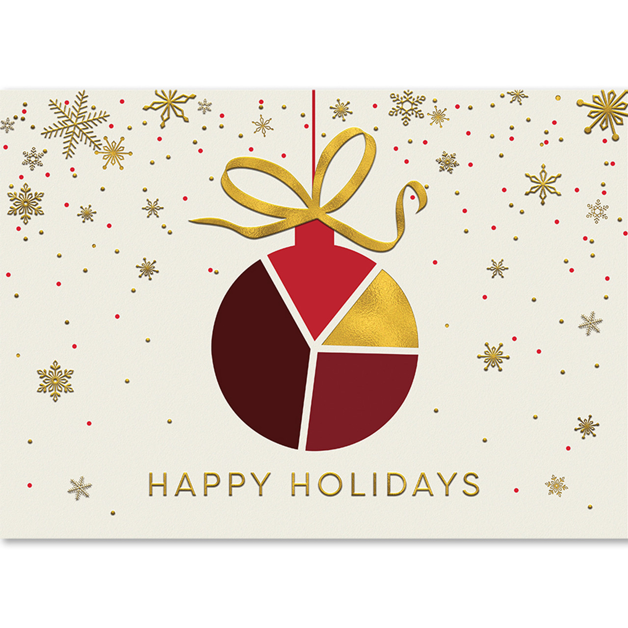 holiday-ornament-pie-chart-wall-street-greetings for Free Printable Happy Holiday Cards Holiday Ornament Pie Chart | Wall Street Greetings for Free Printable Happy Holiday Cards