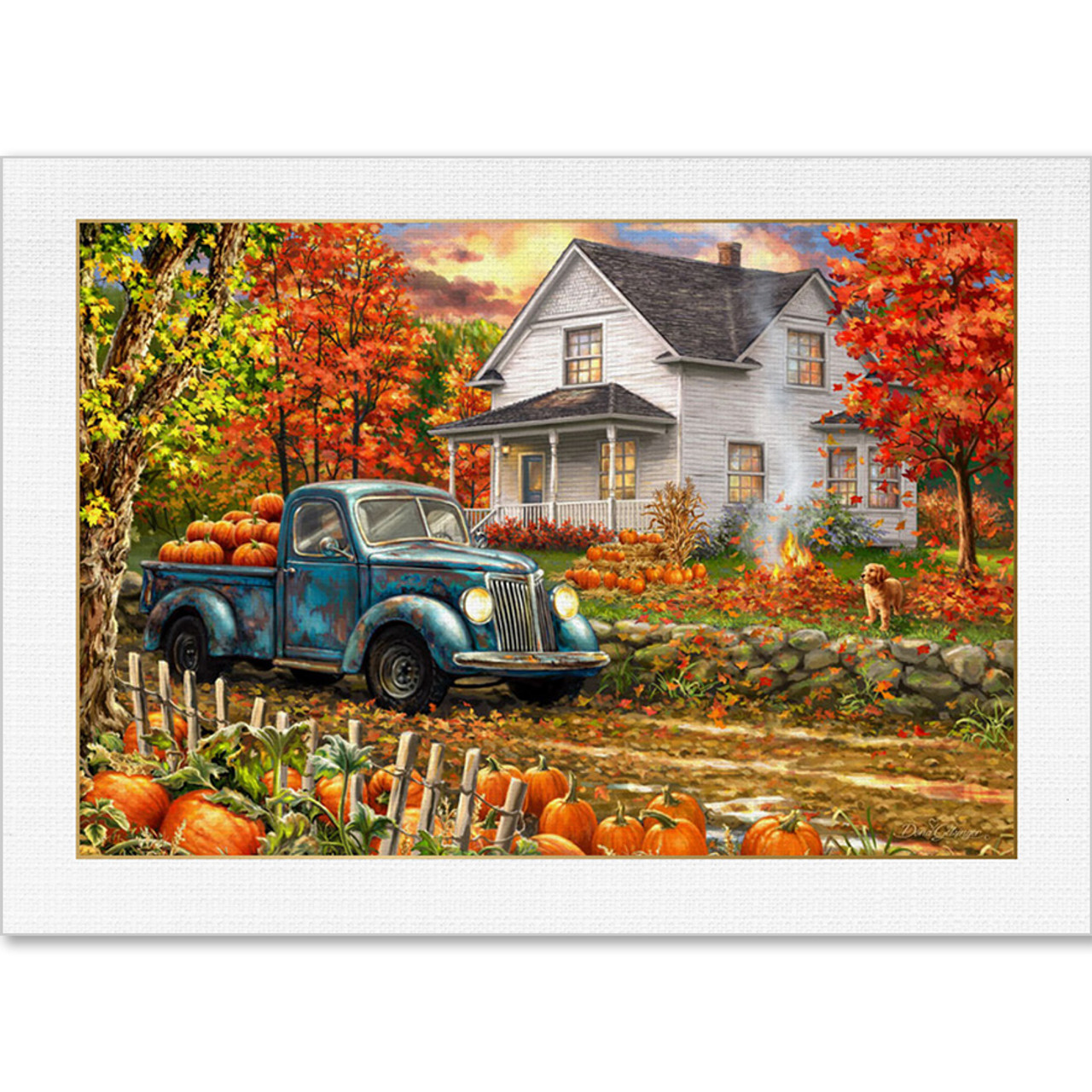 autumn farm paintings