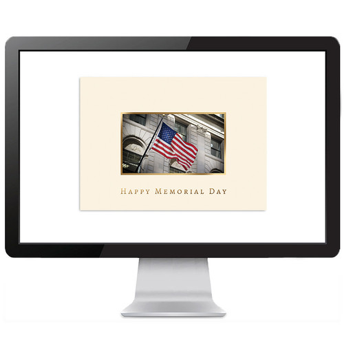 Wall Street Greetings Memorial Day Flag - eCard
