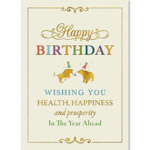 Bull & Bear Birthday Wishes | Wall Street Greetings