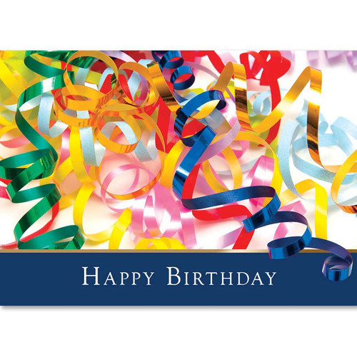 Wall Street Greetings Colorful Birthday Ribbons