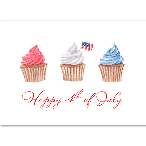 Fourth of July Patriotic Cupcakes | Wall Street Greetings
