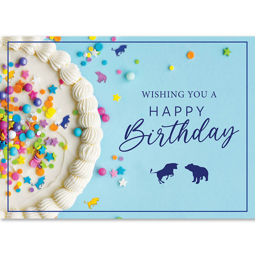 Bull & Bear Cake Sprinkles | Wall Street Greetings