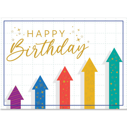 Colorful Birthday Graph | Wall Street Greetings