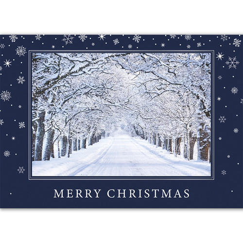 Winter Road Christmas | Wall Street Greetings