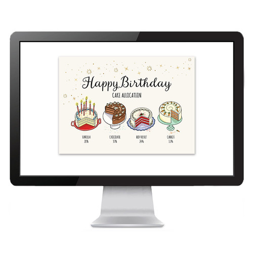 Birthday Cake Allocation - eCard