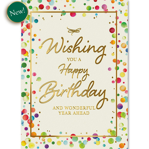 Cheerful Confetti Wishes | Wall Street Greetings