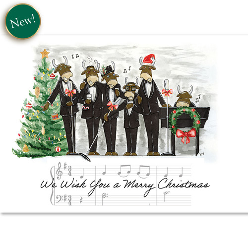 Rat Pack Bulls Merry Christmas