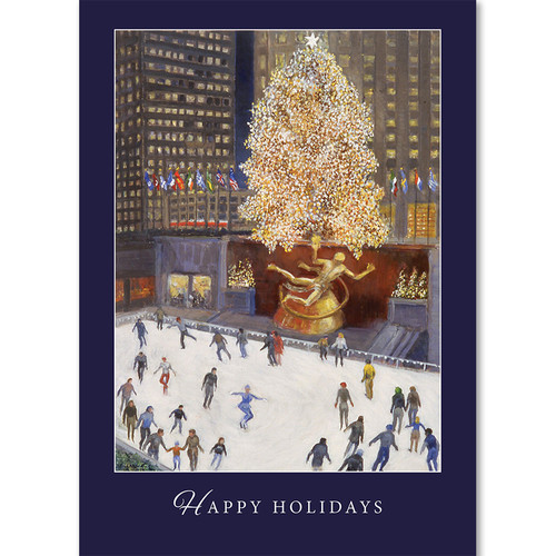 Wall Street Greetings Christmastime at Rockefeller Center