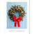 Wall Street Greetings Blue Door Wreath