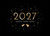 Wall Street Greetings New Year Gold Bull and Bear