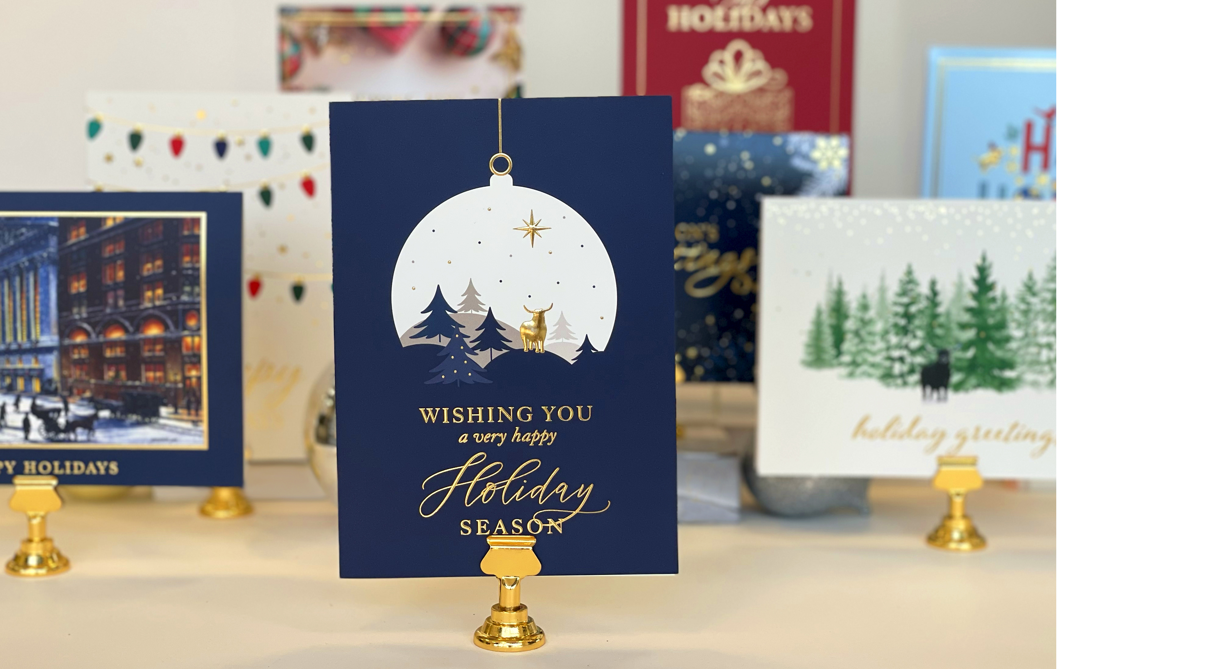 happy holidays greeting cards