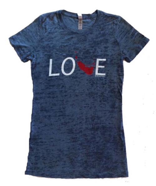 Nantucket Island Love T-shirt - The Sunken Ship