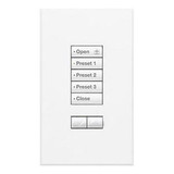 62 QSWS2-5BRLN-WH Non-Insert 5 Button Keypad With Raise/Lower 24-Volt DC 2.17-Inch x 2.75-Inch x 3.74-Inch