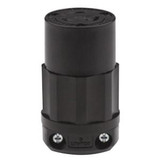 49 2313-B 3-Wire 2-Pole Industrial Grade Locking Connector 125-Volt 1-Phase 20-Amp NEMA L5-20R Black