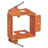 52 SC200A Orange Screw-On Mount 2-Gang Non-Metallic Low Voltage Bracket Carlon&reg;
