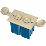 52 B121BFBR 1-Gang Residential Non-Metallic Adjustable Floor Box 3.33-Inch 20-Cubic-Inch Carlon&reg; Adjust-A-Box